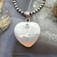 Sterling Silver Southwestern Style Cotton Candy Heart Pendant For Women #1