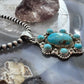 Sterling Silver Southwestern Style Composite American Turquoise Cluster Pendant