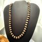 Copper Navajo Pearl Beads 10 mm Necklace Length 18"-20" For Women