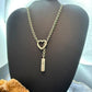 Sterling Silver Fashion Chain Link w/Pendant Love Always 20" Necklace For Women