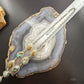 Sterling Silver Southwestern Style Teardrop Turquoise #8 Lariat Necklace For Women