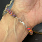 Sterling Silver 6mm Mexican Calcite Beads Bracelet For Women