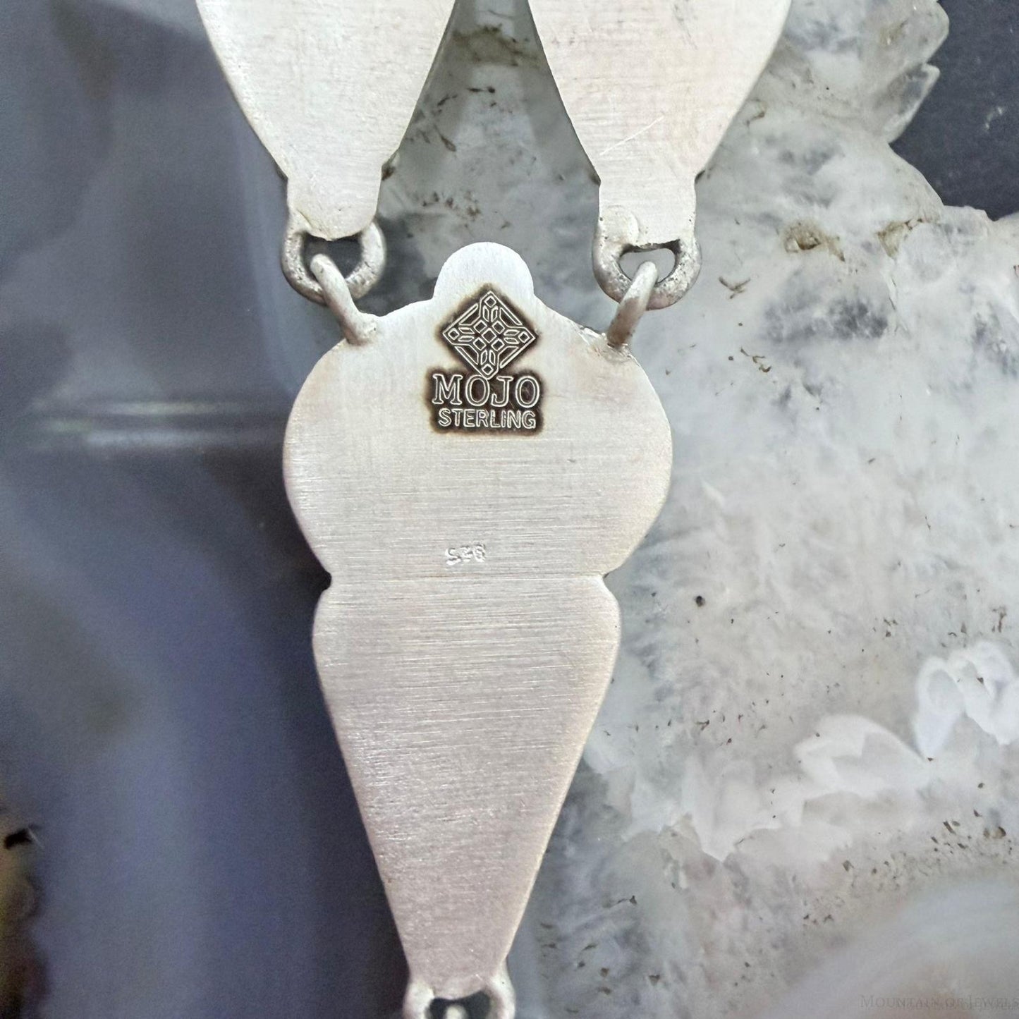 Sterling Silver Southwestern Style Mohave Turquoise Lariat 19" Necklace For Women