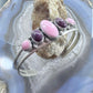 Native American Sterling Silver Pink Conch & Purple Spiny Oyster Bracelet For Women