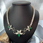 Carolyn Pollack Sterling Silver Freshwater Pearl and Floral 16"-18" Necklace For Women
