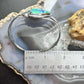 Sterling Silver Southwestern Style Large Triangle Azurite Decorated Bracelet For Women
