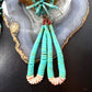 Vintage Native American Disk Beads Turquoise & Spiny Oyster Jacla Necklace For Women