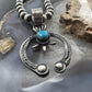 Eva & Linberg Billah Native American Sterling Turquoise Unisex Naja Pendant #3