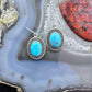 Sterling Silver Southwestern Style Turquoise Decorated Dangle Earrings For Women