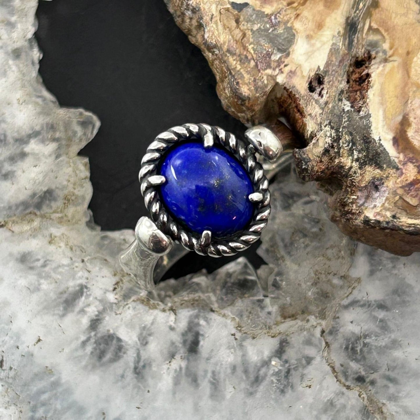 Carolyn Pollack American West Sterling Silver Oval Lapis Reversible Ring For Women