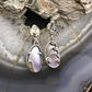 Carolyn Pollack Sterling Silver Mother of Pearl Decorated Dangle Earrings For Women