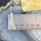 Anthony Gatewood Sterling Silver & Turquoise Bead Feather Dangle Earrings For Women