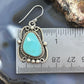 Sterling Silver Southwestern Style Turquoise Decorated Dangle Earrings For Women #1
