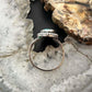 Vintage Native American Silver Oval Turquoise Split Shank Ring Size 8.5 For Women