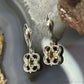 Carolyn Pollack Sterling Silver Faceted Citrine Floral Dangle Earrings For Women