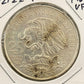 1968 Mexico XIX Olympic Games Aztec Ball Player 25 Pesos VF Silver Coin #42122-1