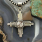 Sterling Silver Southwestern Style Round Wild Horse Unisex Zia Pendant #4