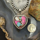 Sterling Silver Southwestern Style Cotton Candy Heart Pendant For Women #6