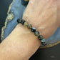 Sterling Silver Smoky Onyx Beads Bracelet For Women