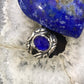 Carolyn Pollack Sterling Silver Lapis & Faceted Clear Quartz Doublet Ring Size 5.5 For Women