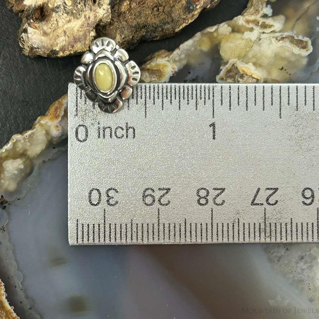 Carolyn Pollack Sterling Silver Yellow Jasper Stud Earrings For Women