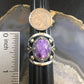 Carolyn Pollack Southwestern Style Sterling Silver Charoite Decorated Ring For Women