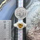 Carolyn Pollack Sterling Silver Faceted Citrine Heart Shape Ring Size 7 For Women