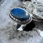 Sterling Silver Southwestern Style Oval Chrysocolla Ring Size 9.5 For Women