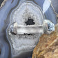 Steve Francisco Native American Sterling Silver White Buffalo Inlay Bracelet For Women