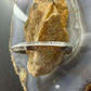 Signed Native American Sterling Silver Stamped Carinated Bracelet For Women