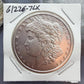 1.0 Troy Ounce .999 Pure Silver Morgan Design Round #61226-7LX
