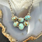 Sterling Silver Southwestern Style Oval Turquoise #8 22" Necklace For Women