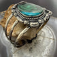 Sterling Silver Southwestern Style Azurite Malachite Decorated Bracelet For Women