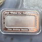 Vintage US 2004 1 Troy Ounce of .999 Fine Silver Bar Holiday Greeting #102525-15