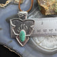 Gary Custer Sterling Silver  Tufa Cast Turquoise Bear Claw Arrowhead Unisex Pendant