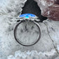 Carolyn Pollack Sterling Silver Denim Lapis Heart & Turquoise Decorated Ring Size 6 For Women