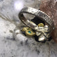 Carolyn Pollack Sterling Silver & Brass Multi Gemstone Hummingbird Ring For Women