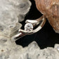 14K White Gold Solitaire Diamond Ring Size 6.5 For Bridal