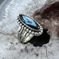 Carolyn Pollack Sterling Silver Onyx, Turquoise & Lapis Inlay Ring Size 6.25 For Women