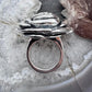 Sterling Silver Electroform Large Rose Fashion Ring For Women, Taxco Mexico