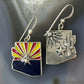 Carolyn Pollack Sterling Silver Arizona Enamel Double Sided Dangle Earrings For Women