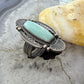 Michael Calladitto Native American Sterling Silver Turquoise Ring Size 8 For Women