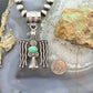 Alonzo Mariano Sterling Silver Turquoise Decorated Thunderbird Unisex Pendant