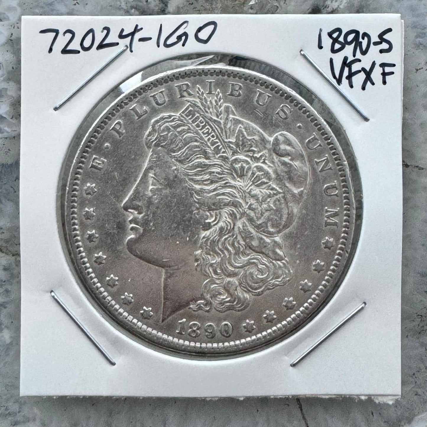 1890-S US 90% Morgan Silver Dollar VF-XF #72024-1GO