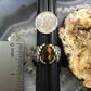 Carolyn Pollack Sterling  Silver Oval Faceted Tiger's Eye Ring Size 8.25 For Women