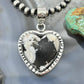 Sterling Silver Southwestern Style White Buffalo Decorated Heart Pendant For Women #2