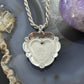 QT Quoc Sterling Silver Southwestern Style Turquoise Heart Pendant For Women