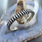 Leander Tahe Native American Sterling Silver 3D Geometric Unisex Cuff Bracelet
