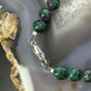 Sterling Silver Ruby Zoisite Beads 8" Bracelet For Women