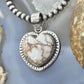 Sterling Silver Southwestern Style Wild Horse Decorated Heart Pendant For Women #1
